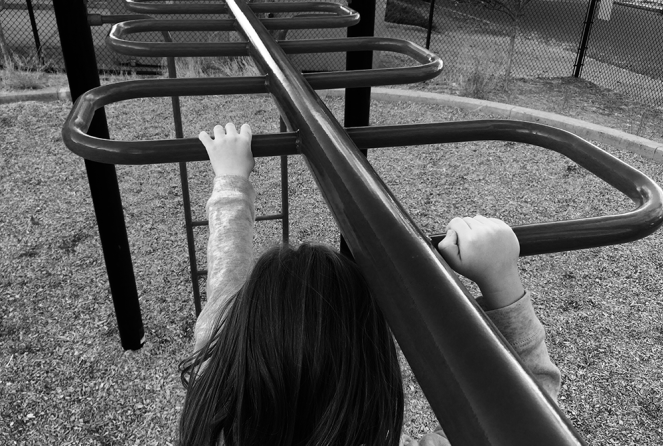 Monkey Bars PNG Black And White - Learning To Let Go  
