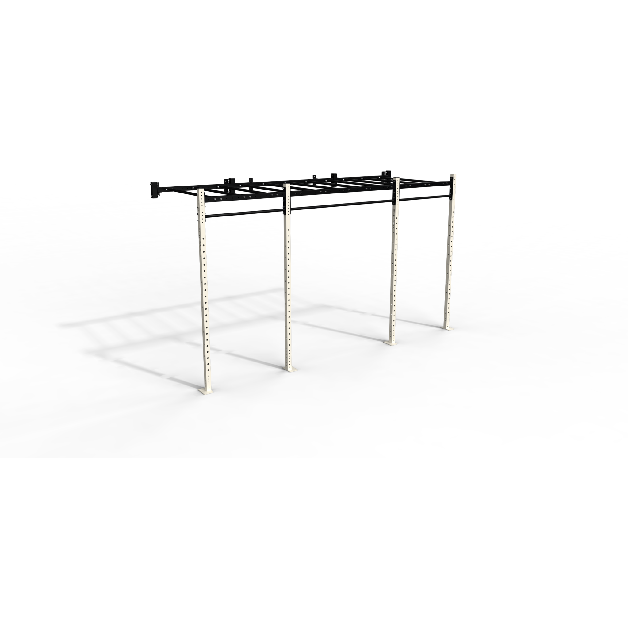 Wall Mounted Monkey Bar Rig - Monkey Bars Black And White, Transparent background PNG HD thumbnail