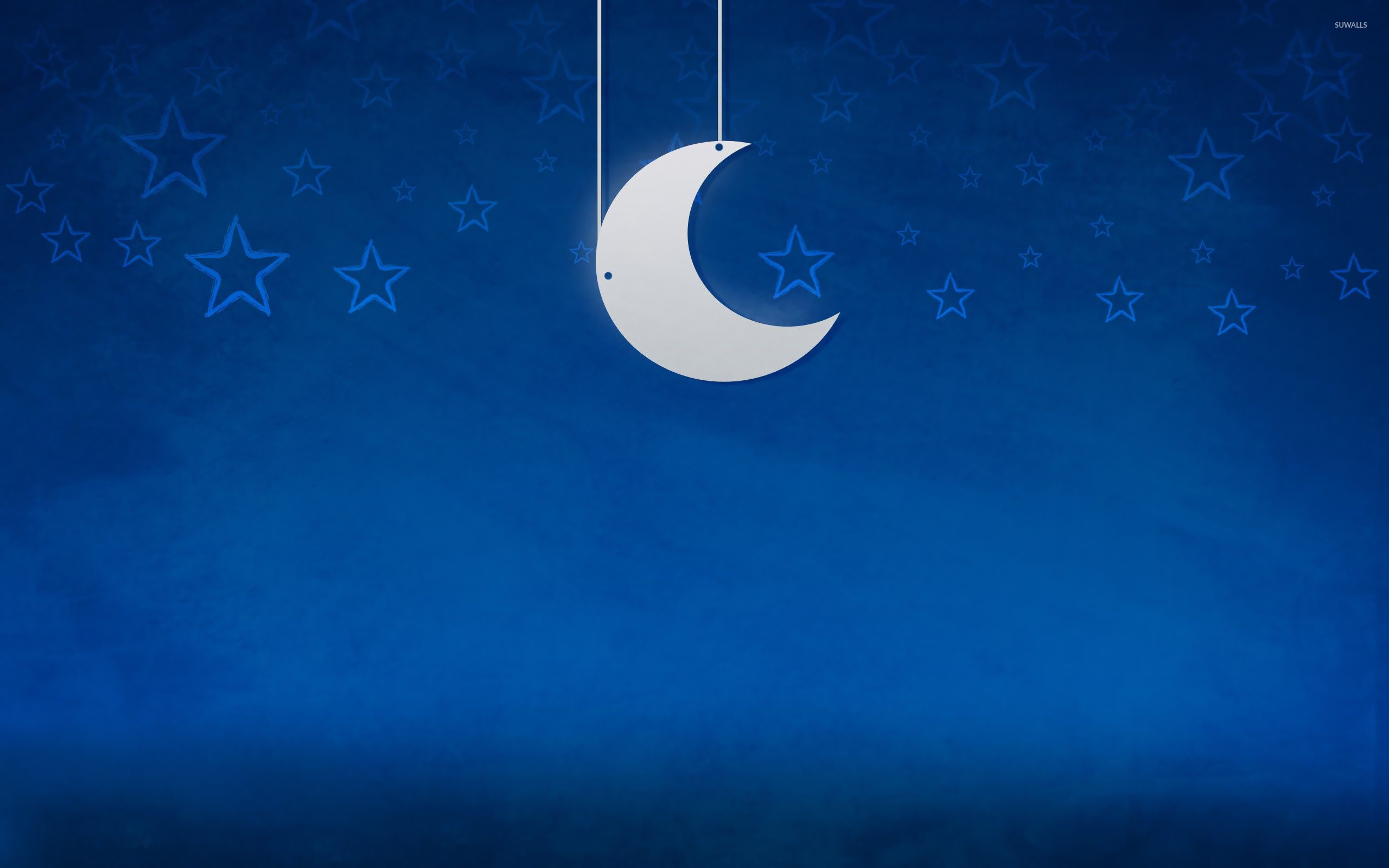 Moon And Stars [2] Wallpaper - Moon And Star, Transparent background PNG HD thumbnail