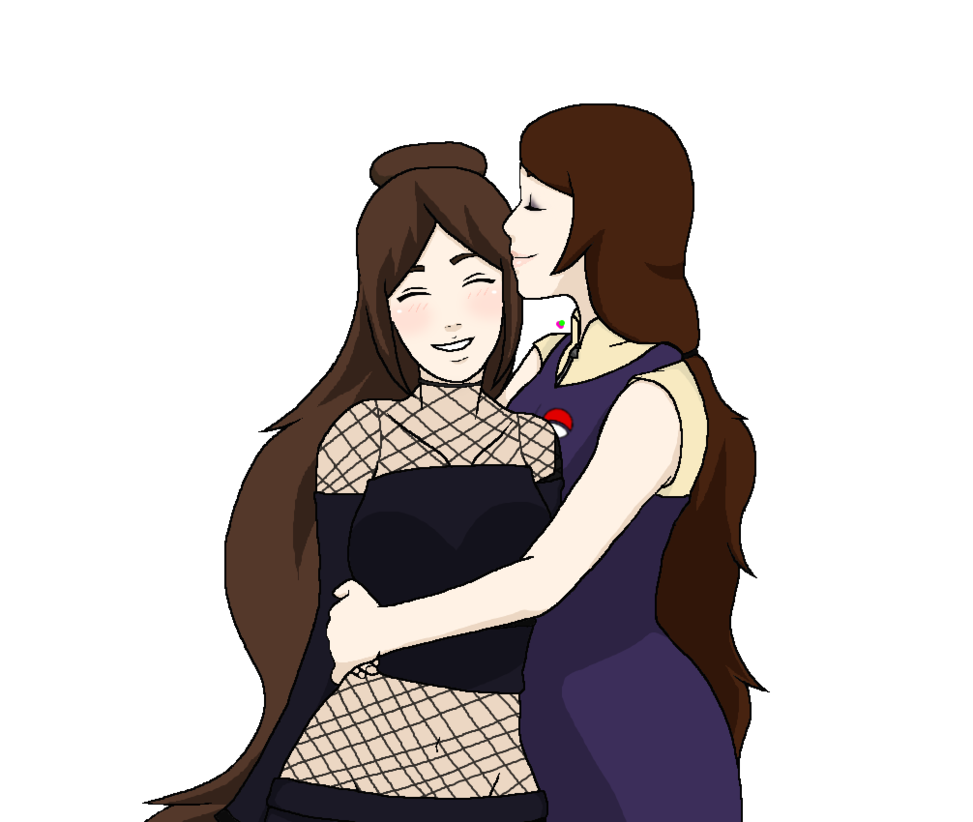 Mother And Daughter   Naruto Rpc By Sarkat Chan Hdpng.com  - Mother And Daughter Hug, Transparent background PNG HD thumbnail