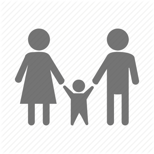 Dad, Family, Father, Happy, Kid, Mom, Mother Icon - Mother And Father, Transparent background PNG HD thumbnail