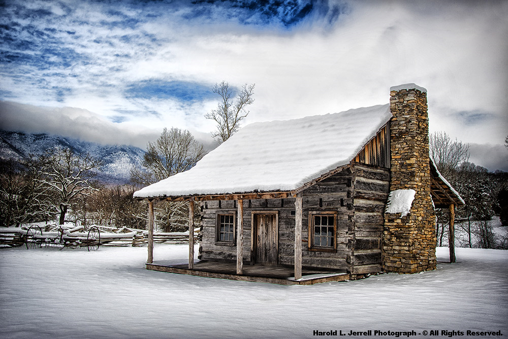 Gorgeous Blue Ridge Cabins In The Snow - Mountain Cabin, Transparent background PNG HD thumbnail