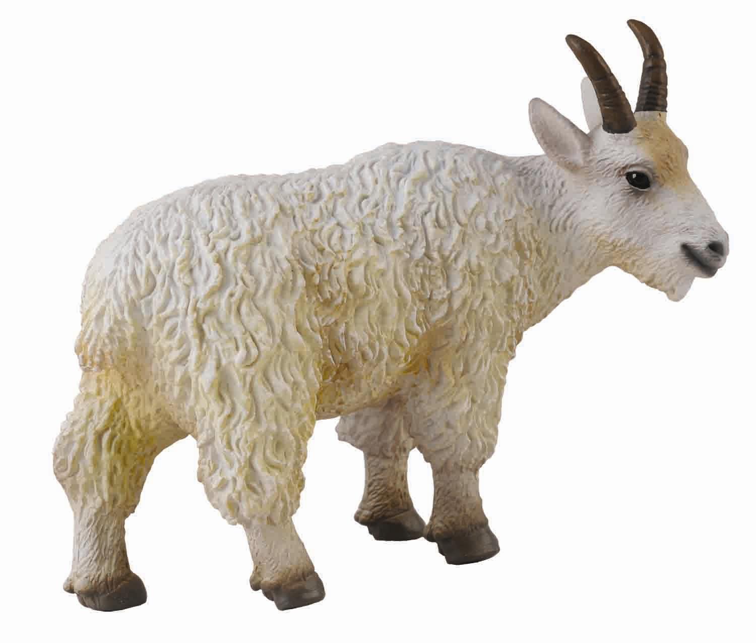 Mountain Goat Nanny   Collecta Figures: Animal Toys, Dinosaurs, Farm, Wild, Sea, Insect, Horses, Prehistoric, Woodlands, Dogs, Cats, Animal Replica - Mountain Goat, Transparent background PNG HD thumbnail