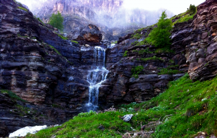 Waterfall, Mist, River, Nature, Mountain Hd Wallpaper Desktop Background - Mountain, Transparent background PNG HD thumbnail