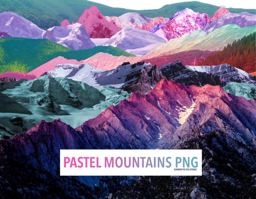 Hd Pastel Mountains Png By Summer To The Spring Hdpng.com  - Mountain Range, Transparent background PNG HD thumbnail