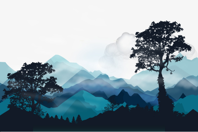 Vector The Far Mountains, Hd, Vector, Rolling Free Png And Vector - Mountain Range, Transparent background PNG HD thumbnail