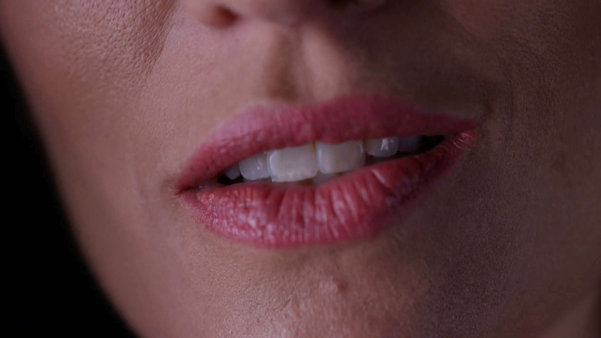 4K Extreme Close Up On The Mouth Of Woman Talking Stock Video Footage   Videoblocks - Mouth Talking, Transparent background PNG HD thumbnail