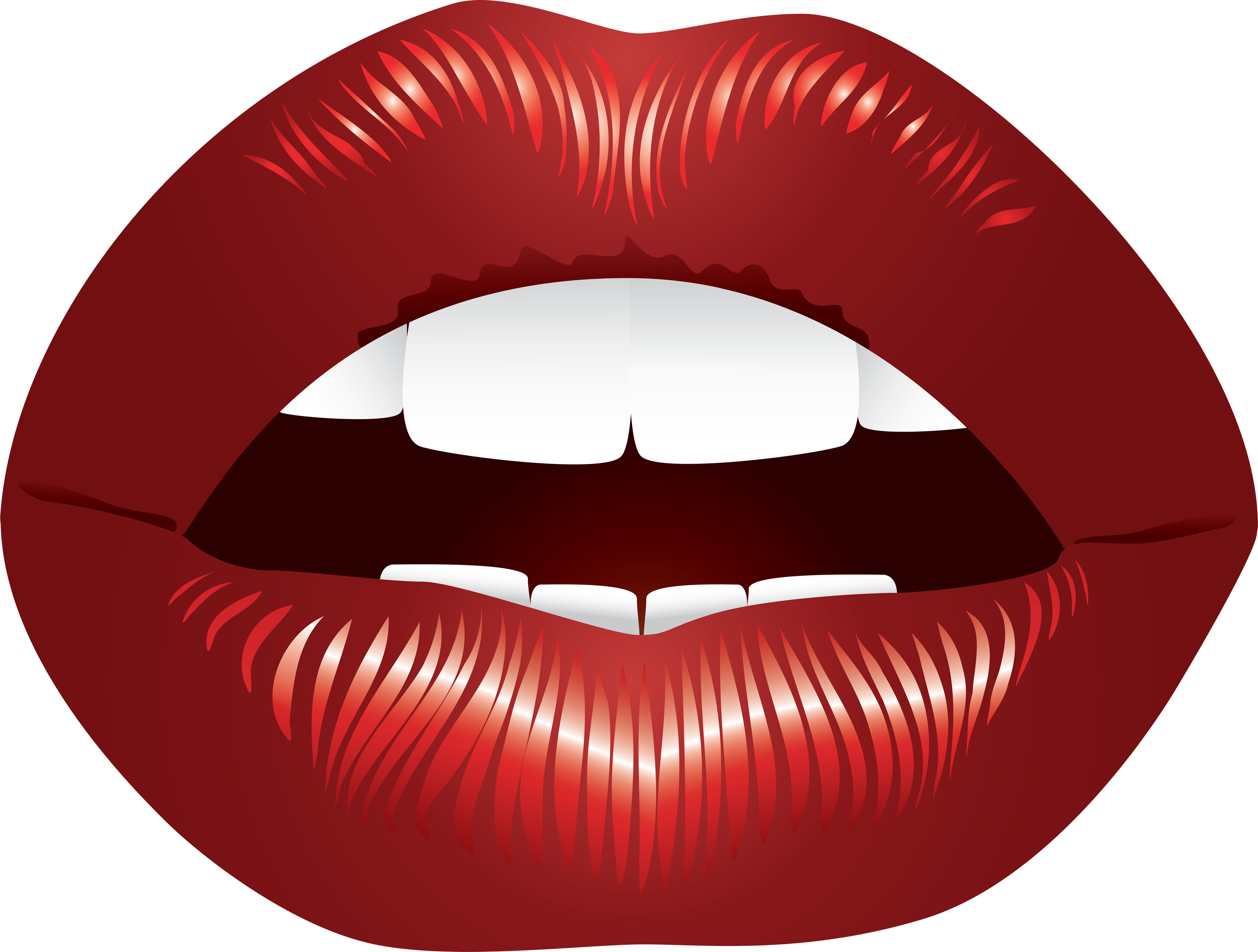 Lips vector png. Clipart.