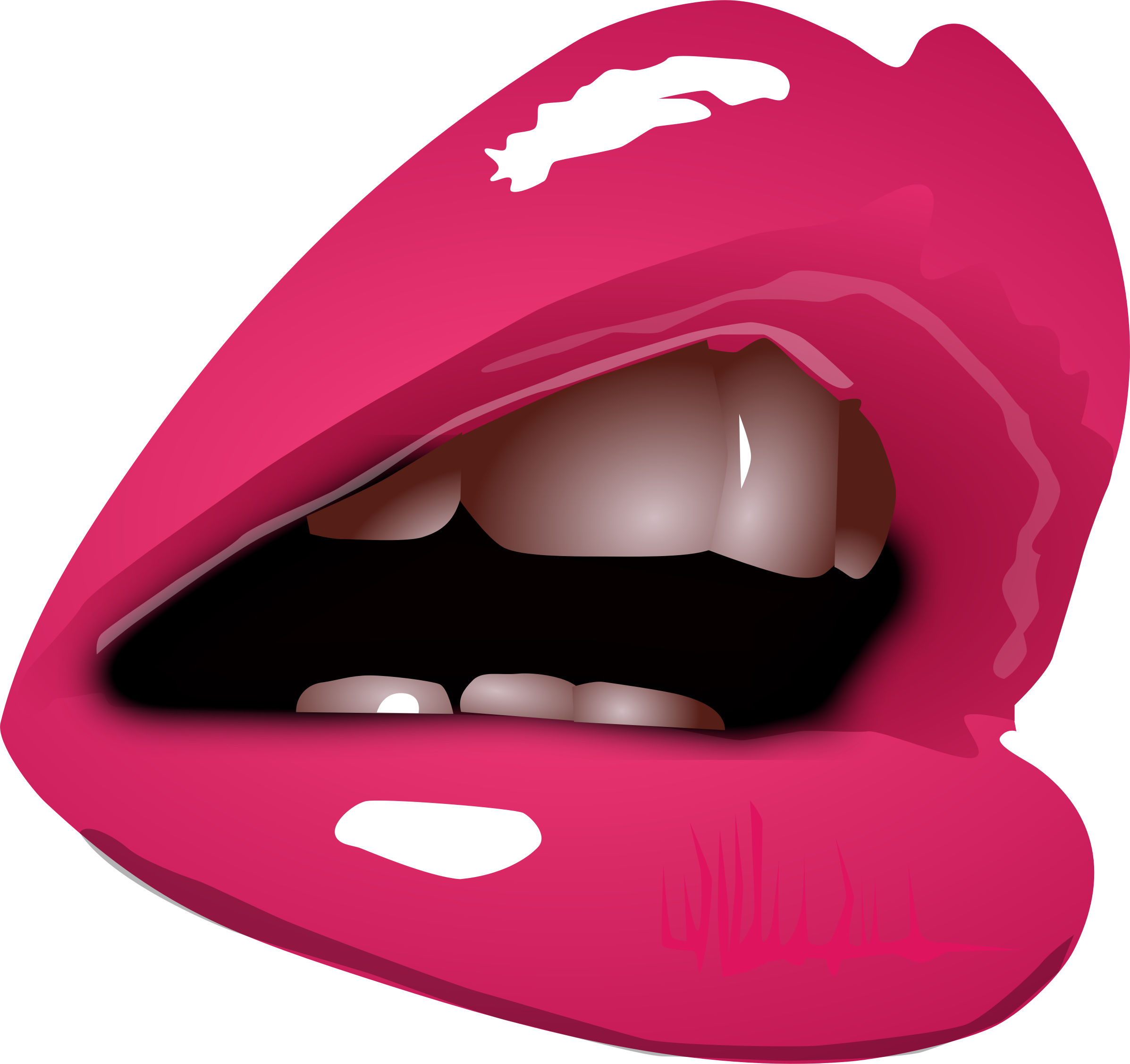 Lips Vector Png. Clipart. - Mouth Talking, Transparent background PNG HD thumbnail