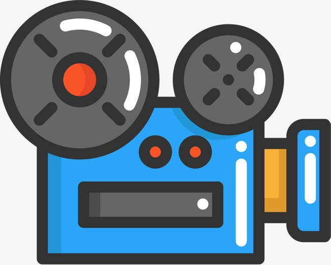 Cartoon Hd Camera Icon, Filmmaking, Live News, Movie Camera Free Png And Vector - Movie Camera, Transparent background PNG HD thumbnail