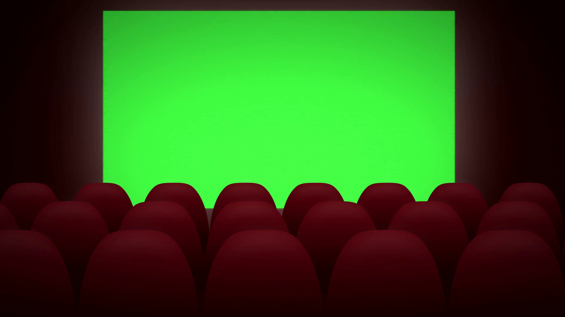 Cartoon Cinema Animation With Green Screen To Change It With Your Video, Photo, Text Or Logo Full Hd And 4K. Empty Theater Move Right From The Back. Shot Hdpng.com  - Movie Theatre, Transparent background PNG HD thumbnail