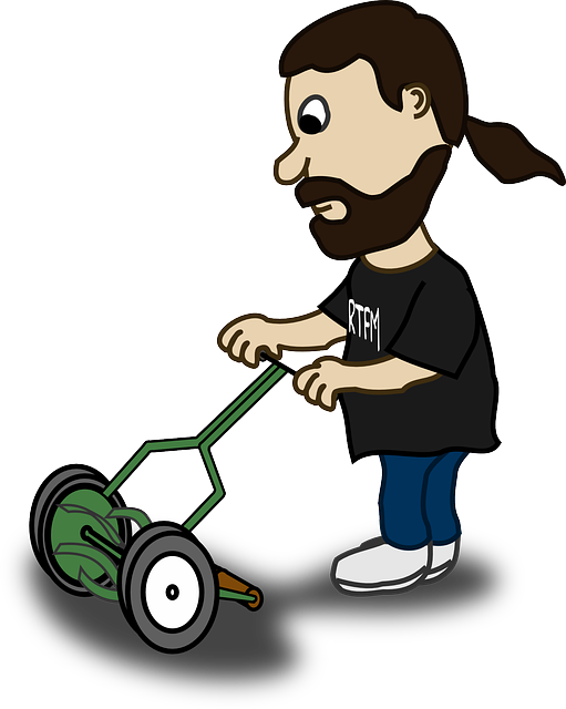 Free Vector Graphic: Mowing, Guy, Man, Dude, Lawn Mower   Free Image On Pixabay   153335 - Mow The Lawn, Transparent background PNG HD thumbnail