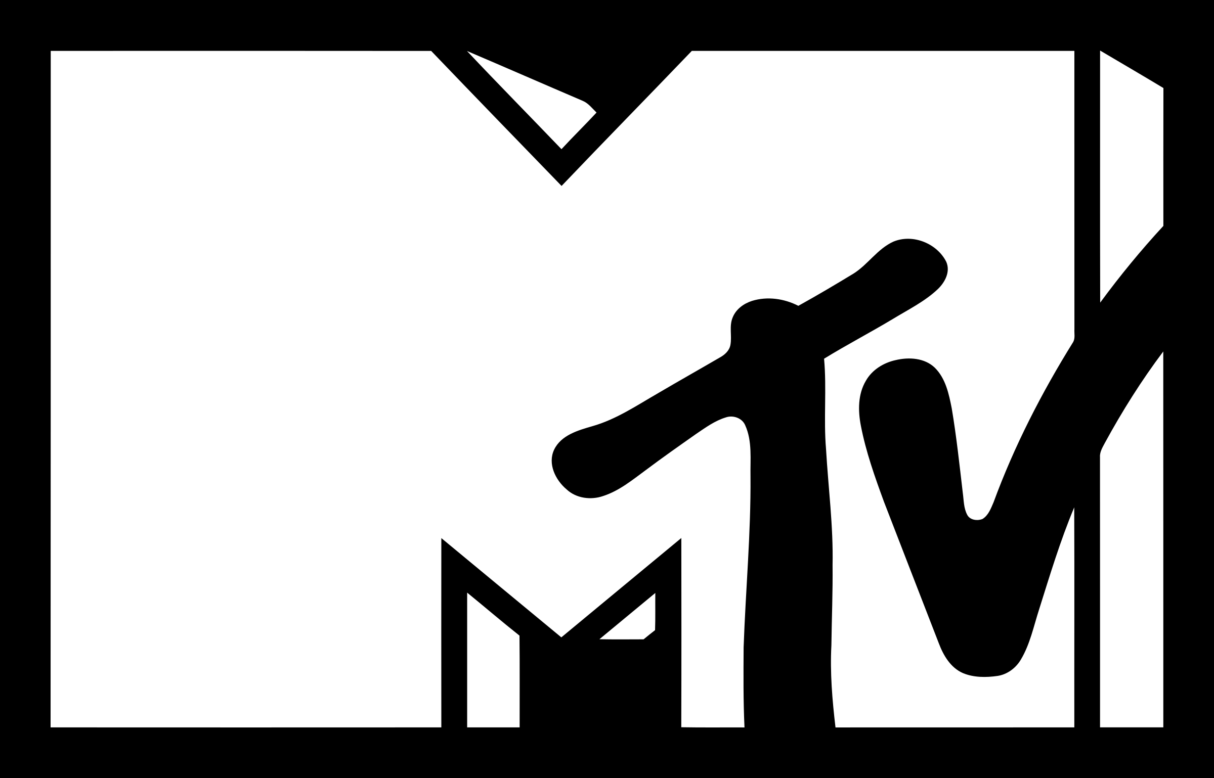 Mtv Logo Black And White - Mtv Vector, Transparent background PNG HD thumbnail