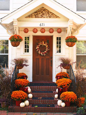 Fall container gardens mums a