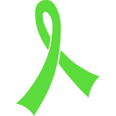 Lime Green Awareness Ribbon - Muscular Dystrophy, Transparent background PNG HD thumbnail