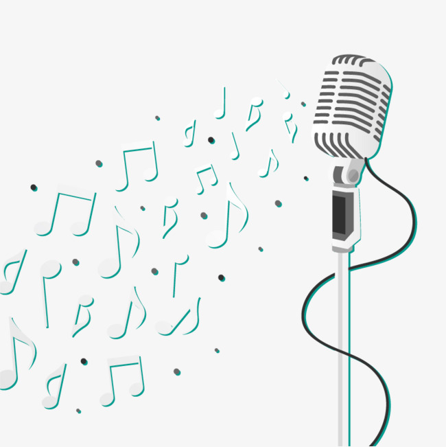 Vector Microphone Notes, Hd, Vector, Music Png And Vector - Music Notes, Transparent background PNG HD thumbnail