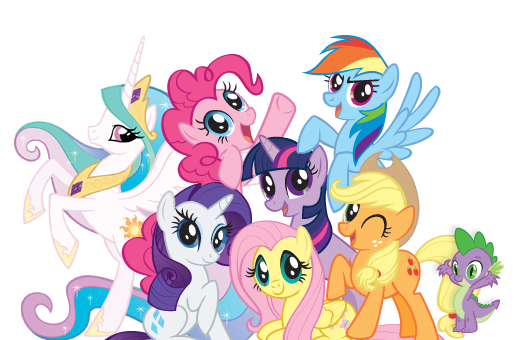 Image   Group Shot.png | My Little Pony Friendship Is Magic Wiki | Fandom Powered By Wikia - My Little Pony, Transparent background PNG HD thumbnail