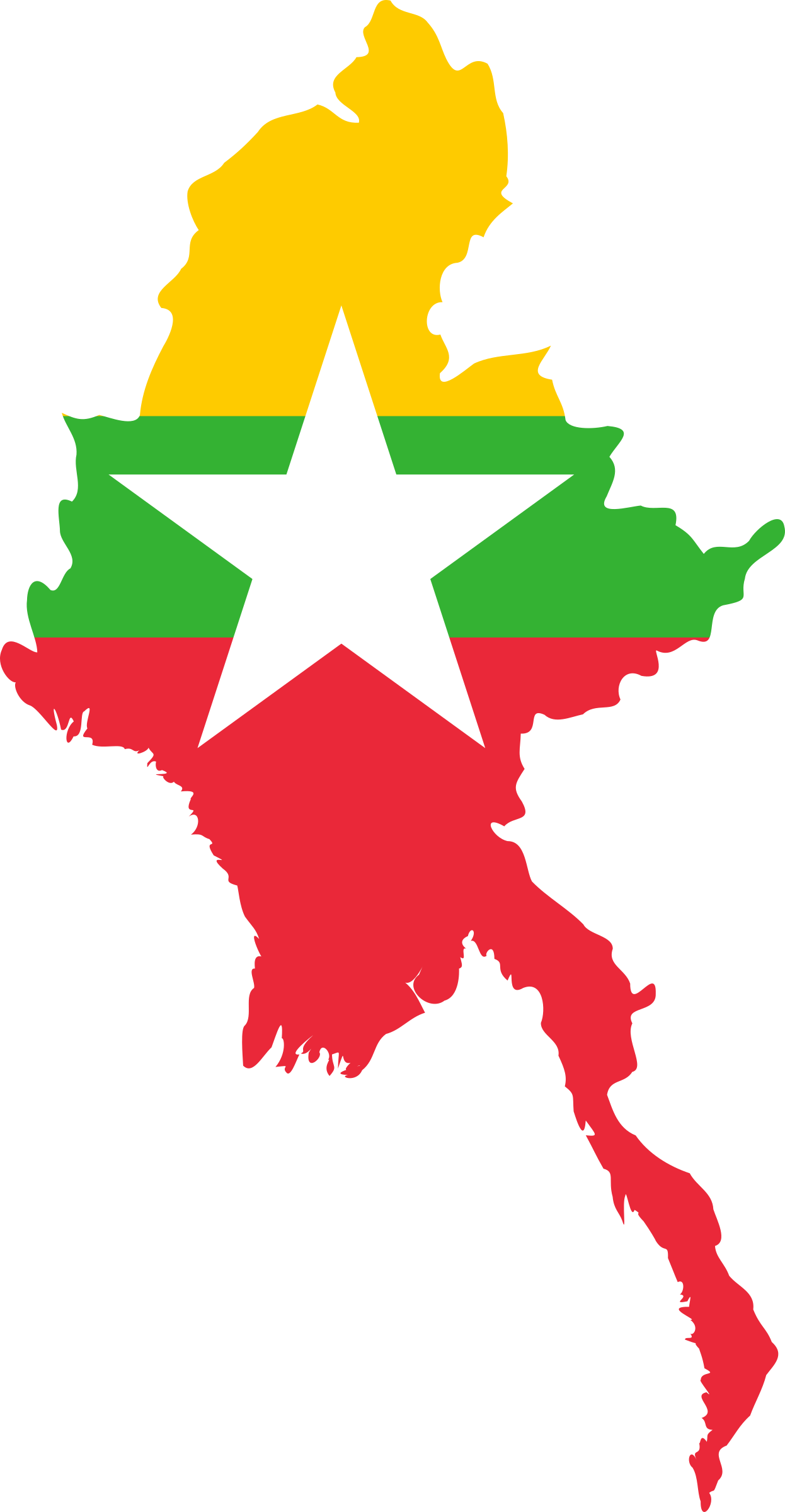 Big Image (Png) - Myanmar Flag, Transparent background PNG HD thumbnail