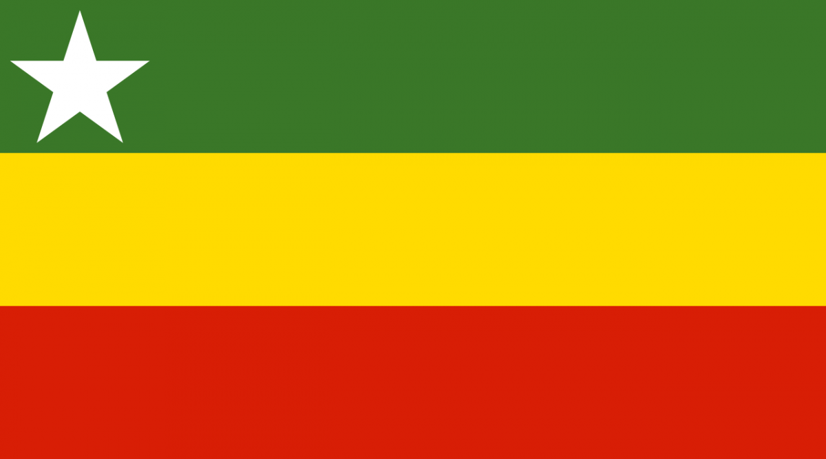 The Flag Of The State Of Burma (1943 U2013 1945) - Myanmar Flag, Transparent background PNG HD thumbnail