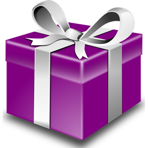 Purple Present Clipart, Cliparts Of Purple Present Free Download (Wmf, Eps, Emf, Svg, Png, Gif) Formats - Mystery Prize, Transparent background PNG HD thumbnail