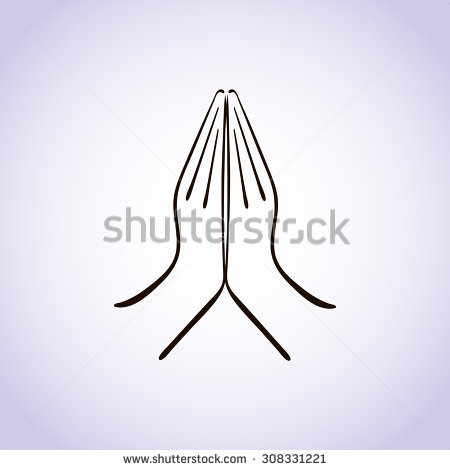 Namaste Mudra Hands Of Indian Woman Welcome Gesture On Insulated Background In Vector - Namaskar Hand, Transparent background PNG HD thumbnail
