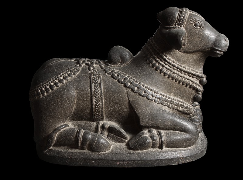 Figure Of Nandi, The Bull Of Shiva (Side) - Nandi Bull, Transparent background PNG HD thumbnail