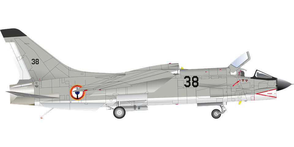 Airplane Crusader French Jet Navy - Navy Airplane, Transparent background PNG HD thumbnail
