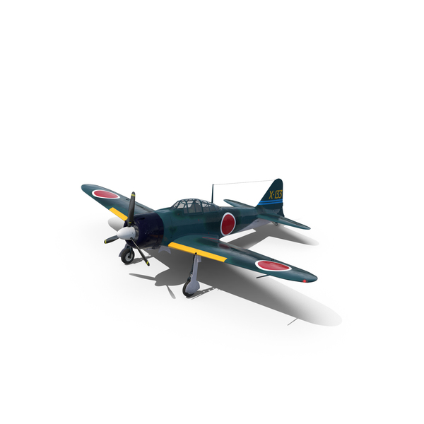 Wwii Japanese Navy Fighter Aircraft A6M Zero Png Images U0026 Psds For Download | Pixelsquid   S11119640E - Navy Airplane, Transparent background PNG HD thumbnail