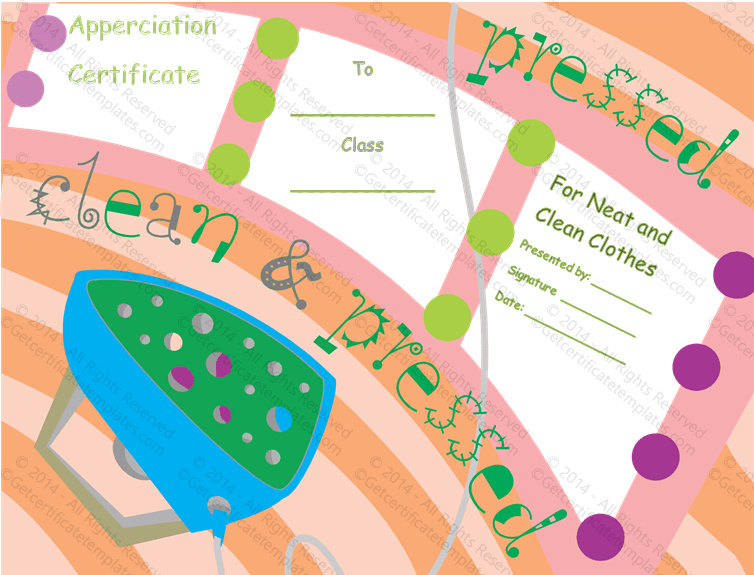 Neat And Clean Certificate Of Appreciation - Neat And Clean, Transparent background PNG HD thumbnail