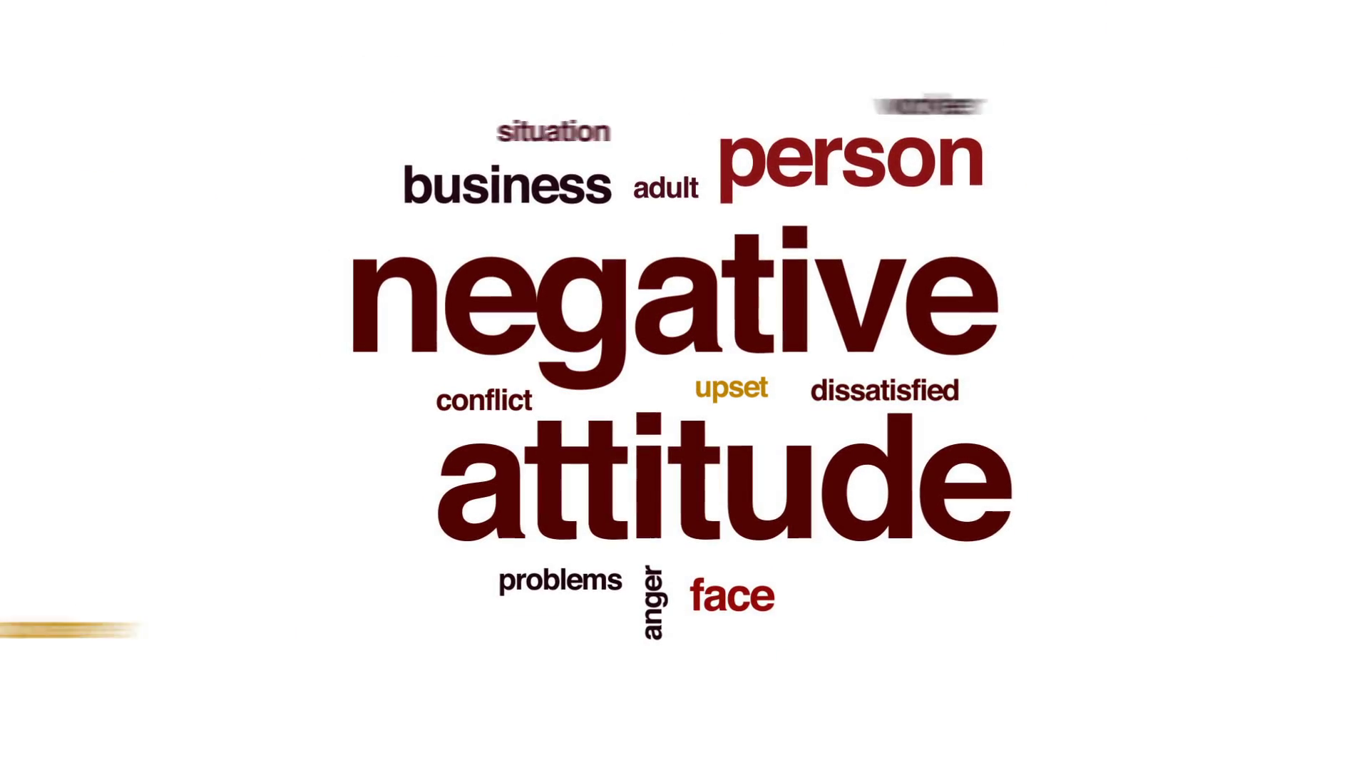 Negative Attitude Animated Word Cloud, Text Design Animation. Motion Background   Videoblocks - Negative Attitude, Transparent background PNG HD thumbnail