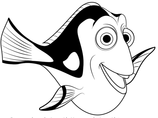 Clown Fish. 2. Next. What Colors Are Dory? - Nemo Fish Black And White, Transparent background PNG HD thumbnail