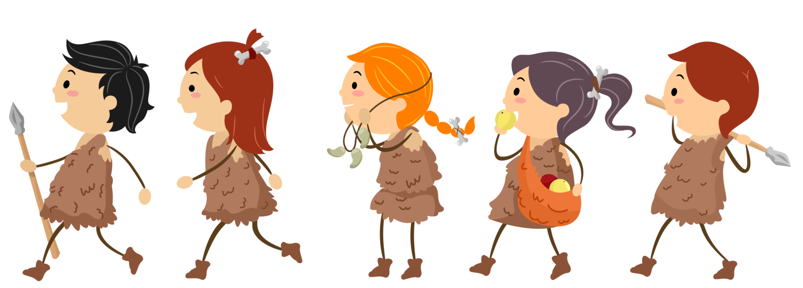 Stone Age For Kids - Neolithic People, Transparent background PNG HD thumbnail