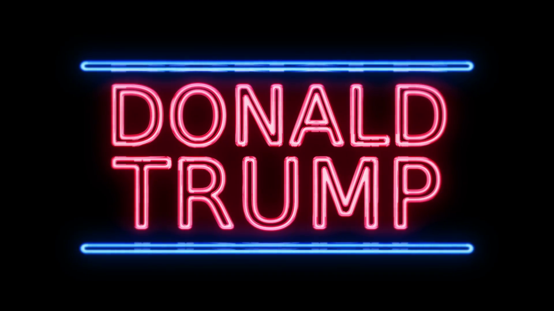 American Election Donald Trump Sign Neon Sign In Retro Style Turning On Motion Background   Videoblocks - Neon Sign, Transparent background PNG HD thumbnail