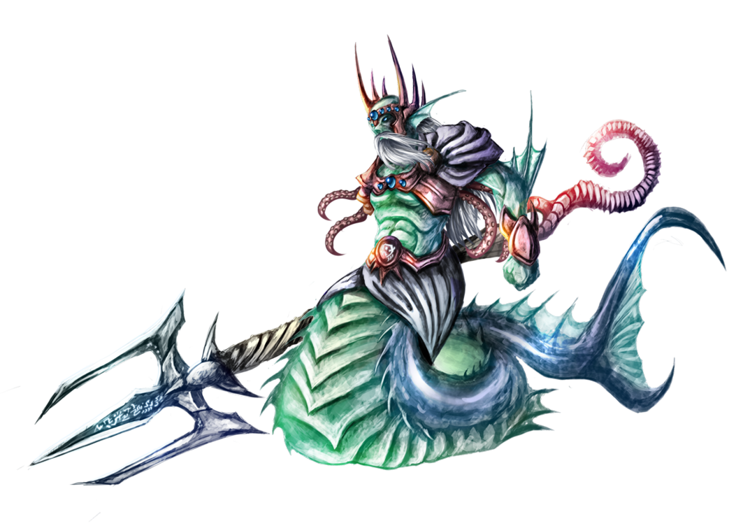 Nereo, King Of The Seas By Dragolisco Hdpng.com  - Neptune God, Transparent background PNG HD thumbnail