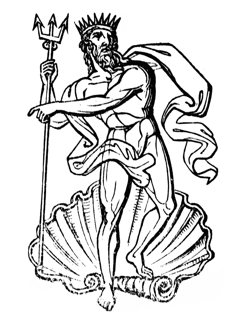 Neptune - Neptune Black And White, Transparent background PNG HD thumbnail