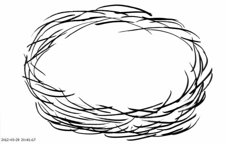 pin Nest clipart sketch #8