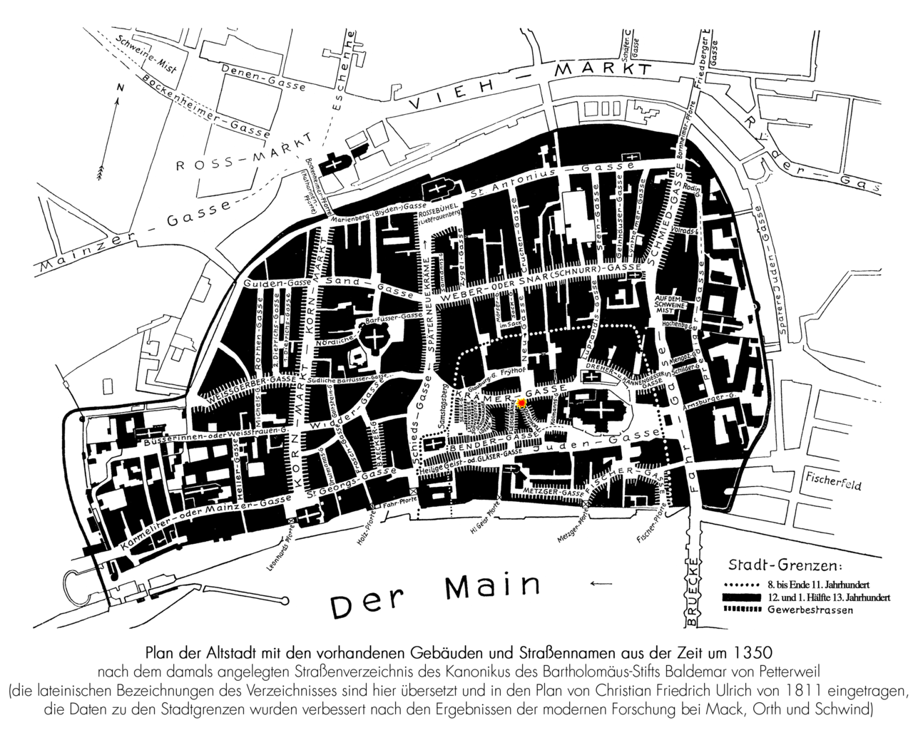 File:frankfurt Am Main Karte Der Altstadt Nach Baldemar Von Petterweil Neues Rotes Haus Am Markt.png - Neues Haus, Transparent background PNG HD thumbnail