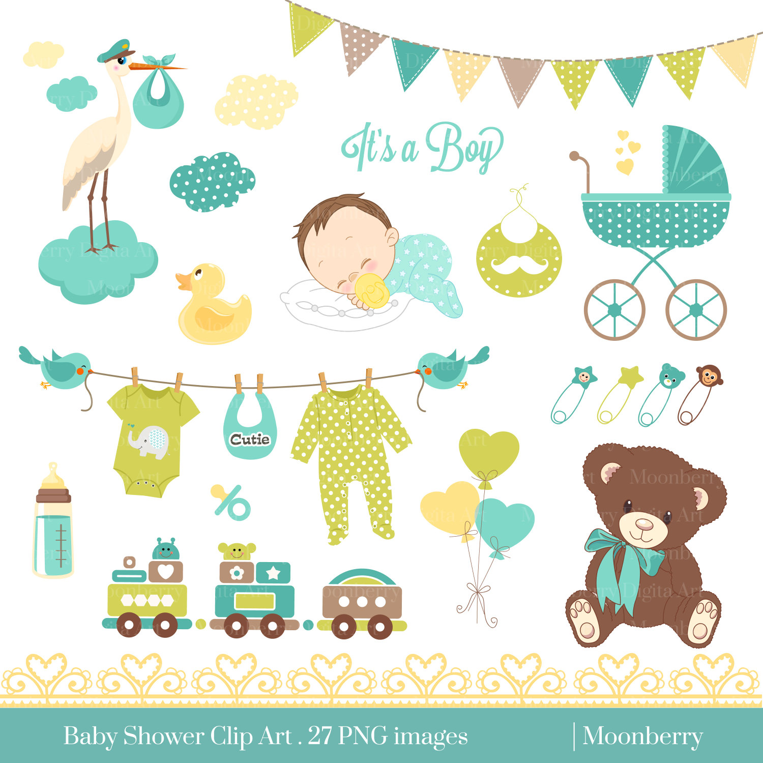 Neutral Baby Shower Clipart 16 - Neutral Baby Shower, Transparent background PNG HD thumbnail