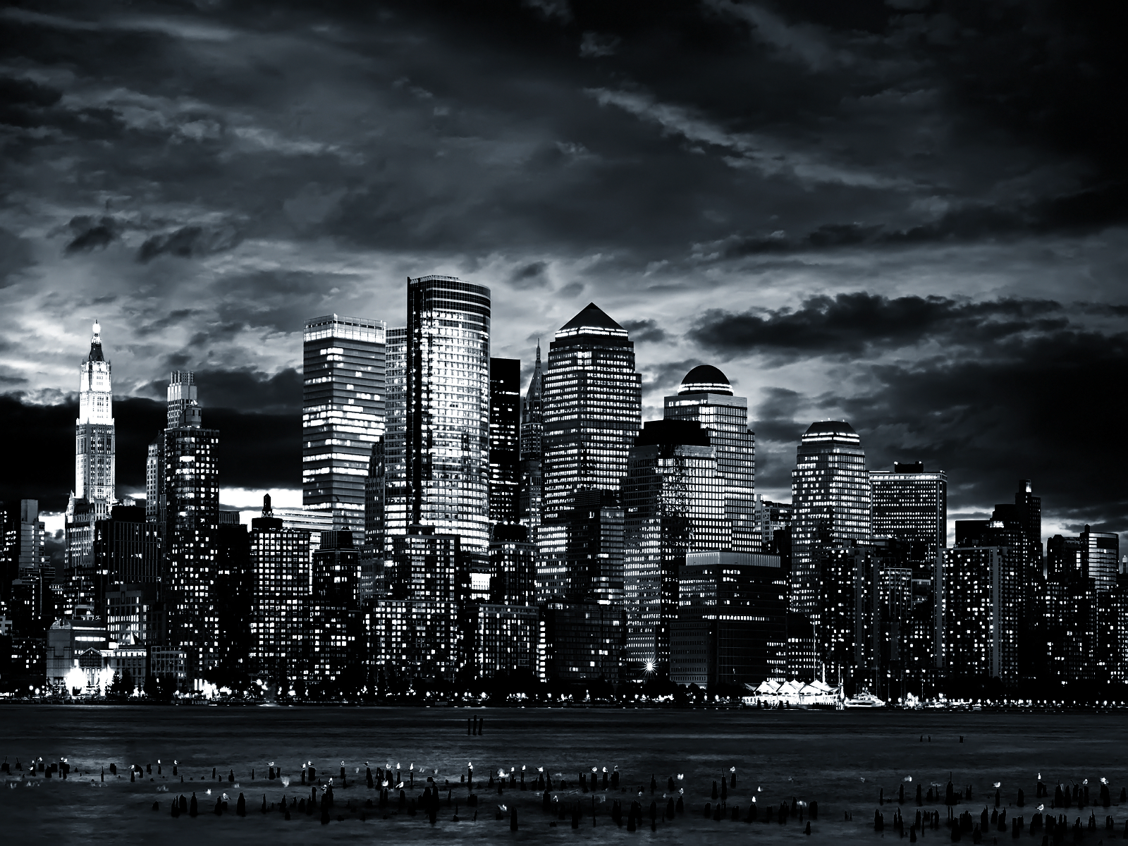 Image For City Black And White Desktop Wallpaper - New York City Black And White, Transparent background PNG HD thumbnail