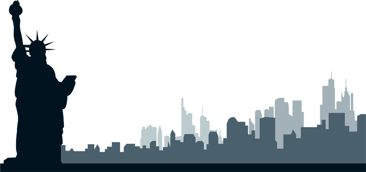New York City Clipart Skyline 2 - New York City Skyline, Transparent background PNG HD thumbnail