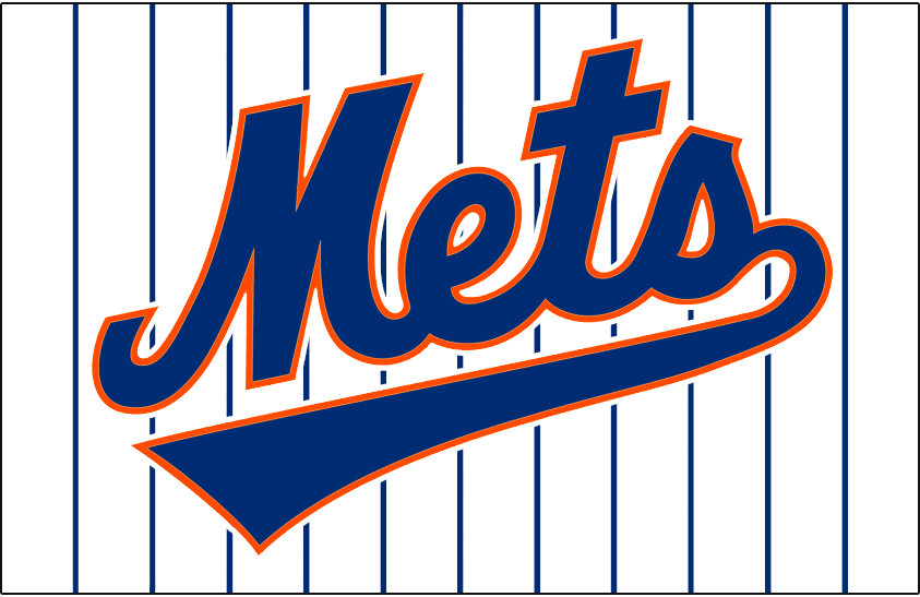 New York Mets Jersey Logo (1993)   Mets Scripted In Blue With Underscore And - New York Mets, Transparent background PNG HD thumbnail