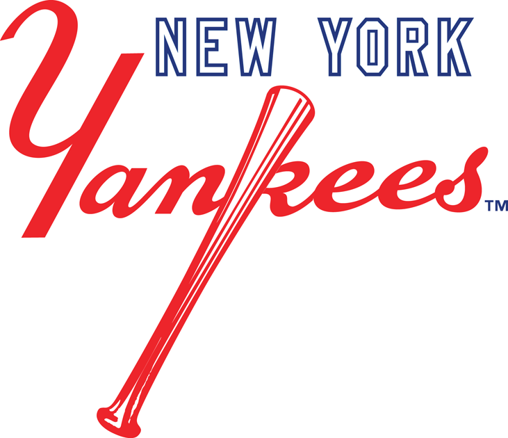 New York Yankees Secondary Logo (1973)   New York In White Above Red Scripted - New York Yankees Vector, Transparent background PNG HD thumbnail