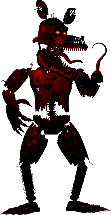 Nightmare Foxy Full Body By Yinyanggio1987 Hdpng.com  - Nightmare Foxy, Transparent background PNG HD thumbnail