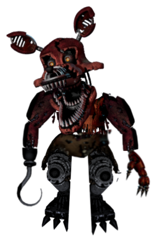 Nightmare Foxy In The Closet By Benthehybrid1 Hdpng.com  - Nightmare Foxy, Transparent background PNG HD thumbnail