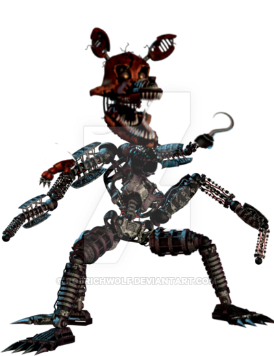 Nightmare Mangle  Nightmare Foxy By Robrichwolf Hdpng.com  - Nightmare Foxy, Transparent background PNG HD thumbnail