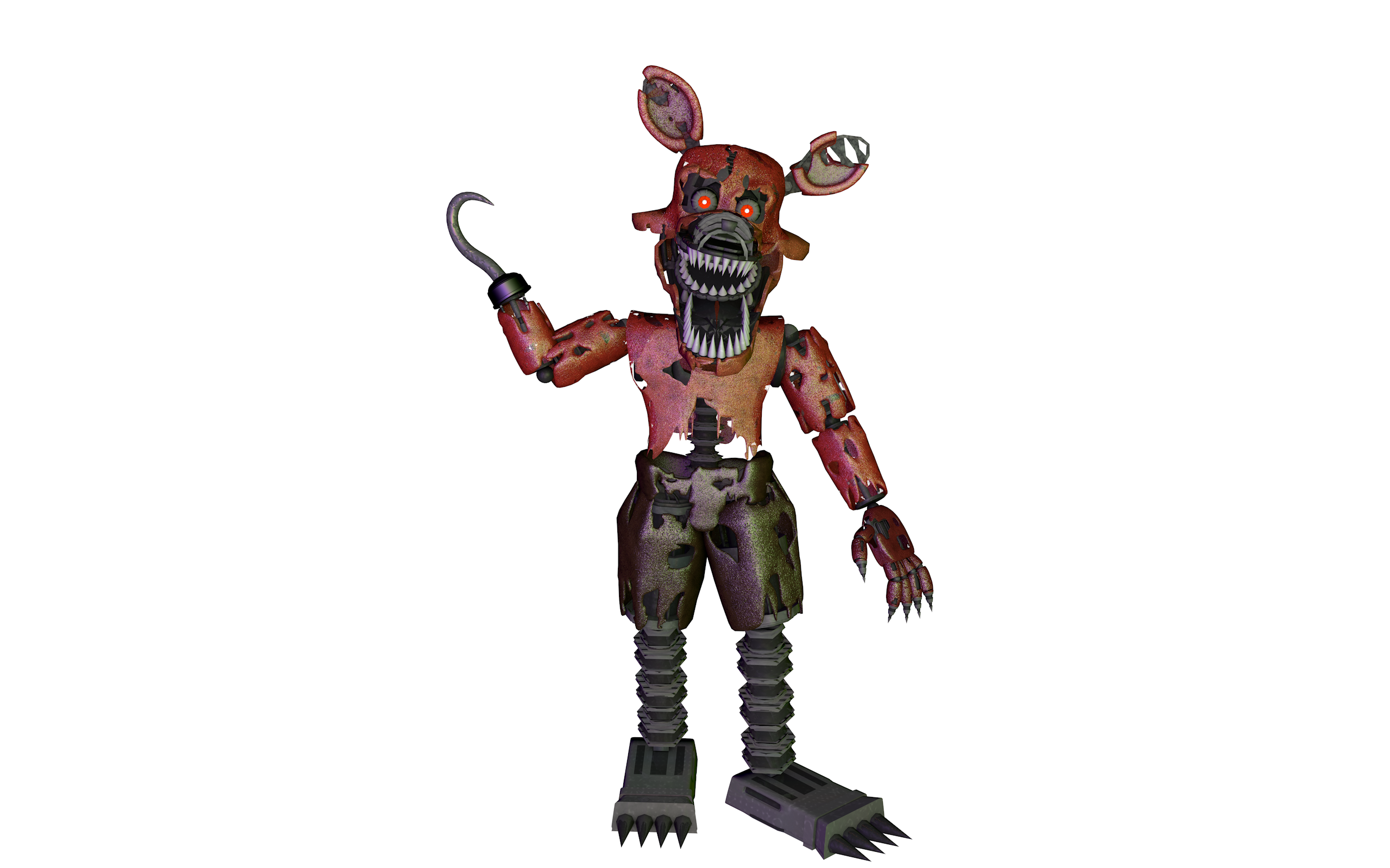 Puppetproductions 22 28 Nightmare Foxy 4.0 Update | Thrpuppet By Puppetproductions - Nightmare Foxy, Transparent background PNG HD thumbnail