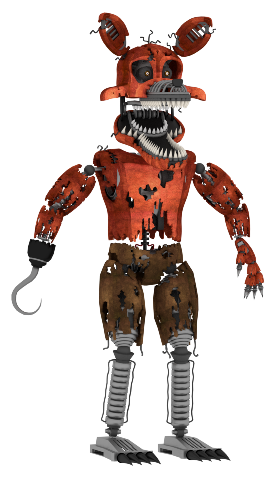 Puppetproductions 26 12 Nightmare Foxy Full Body By A1234Agameer - Nightmare Foxy, Transparent background PNG HD thumbnail