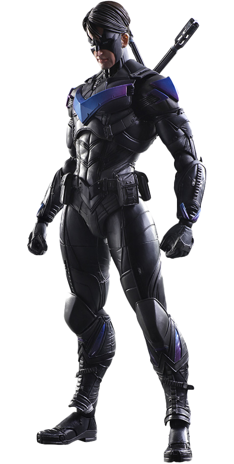 Filename: Dc Comics Batman Arkham Knight Nightwing  Collectible Figure Silo 902722.png - Nightwing, Transparent background PNG HD thumbnail