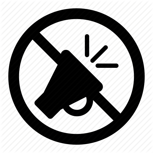 Honking, Loud, No, Noise, Prohibition, Signs, Warning Icon - No Noise, Transparent background PNG HD thumbnail