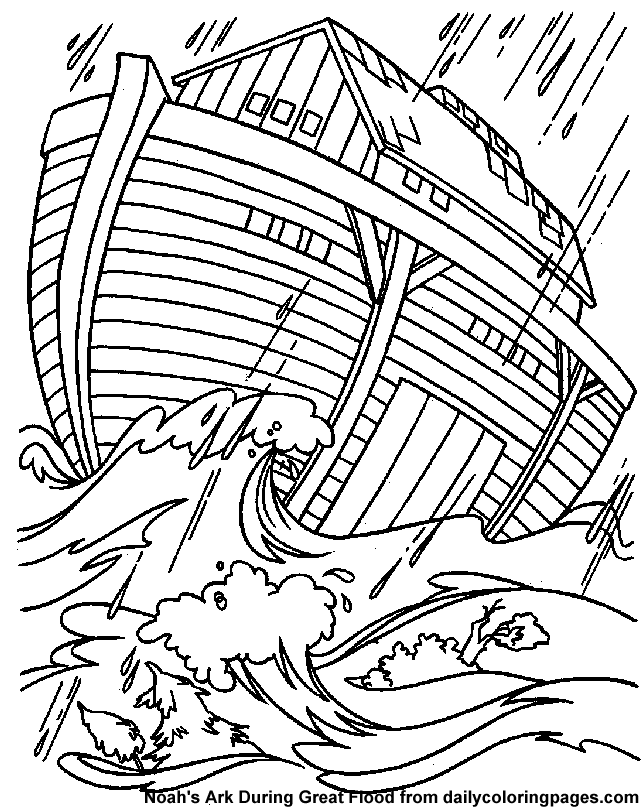 Noahu0027S Ark Bible Coloring Sheets - Noahs Ark Black And White, Transparent background PNG HD thumbnail